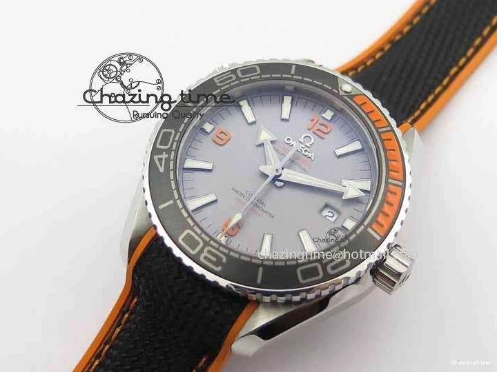 0411 UrbanStyle Planet Ocean 2016 43.5mm SS OM 1:1 Best Edition Gray Dial On Black Nylon Strap A 8168